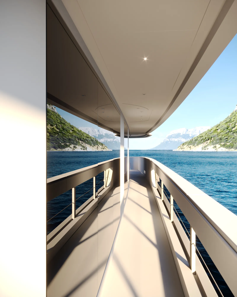 Yacht Rendering Deck